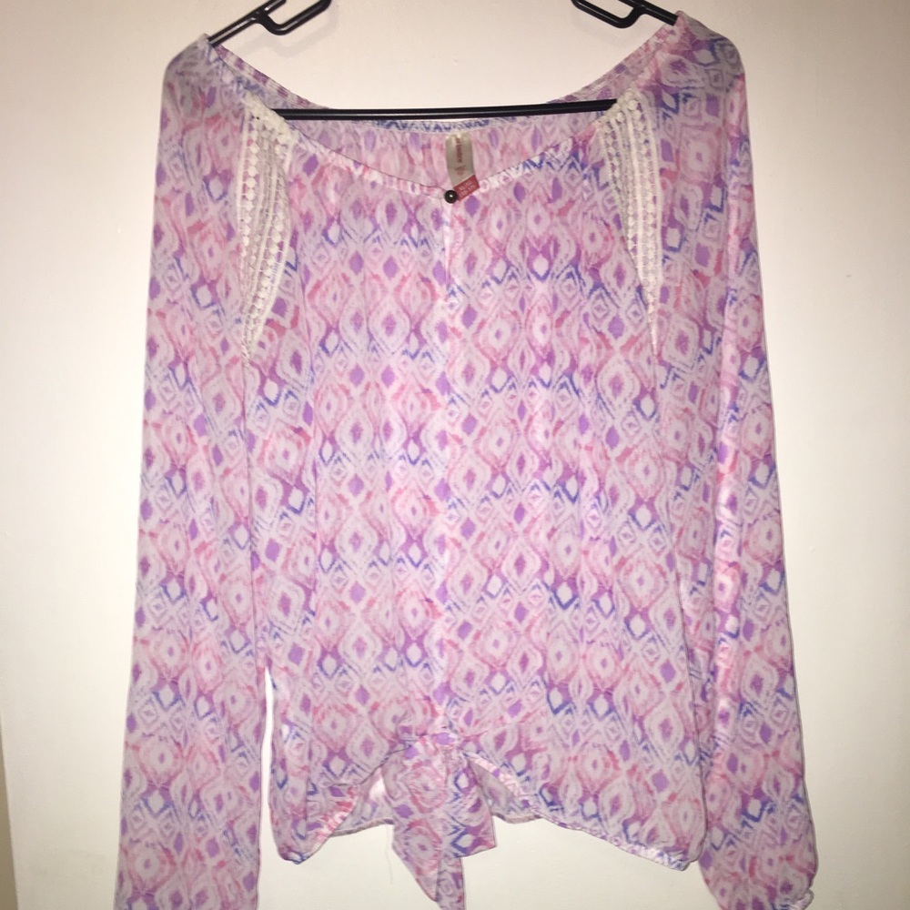 XL sheer blouse